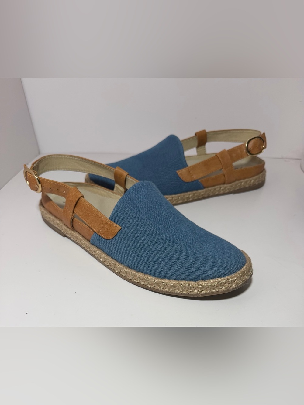 Trotters Women Paisley Slingback Espadrille Flat Size 9